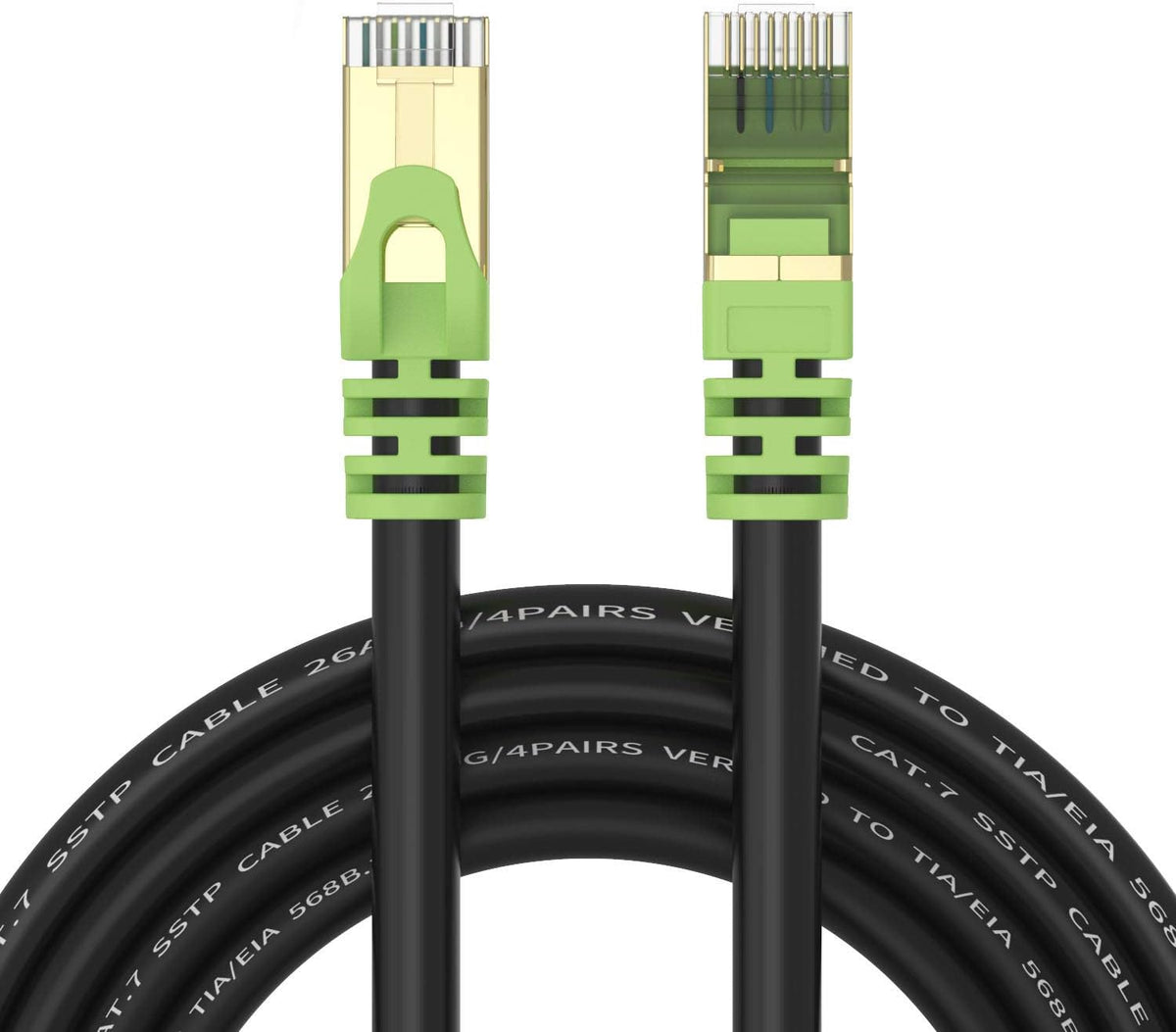 Cat7 Ethernet Cable 300ft 26AWG Heavy-Duty SFTP Waterproof Direct Burial S545360