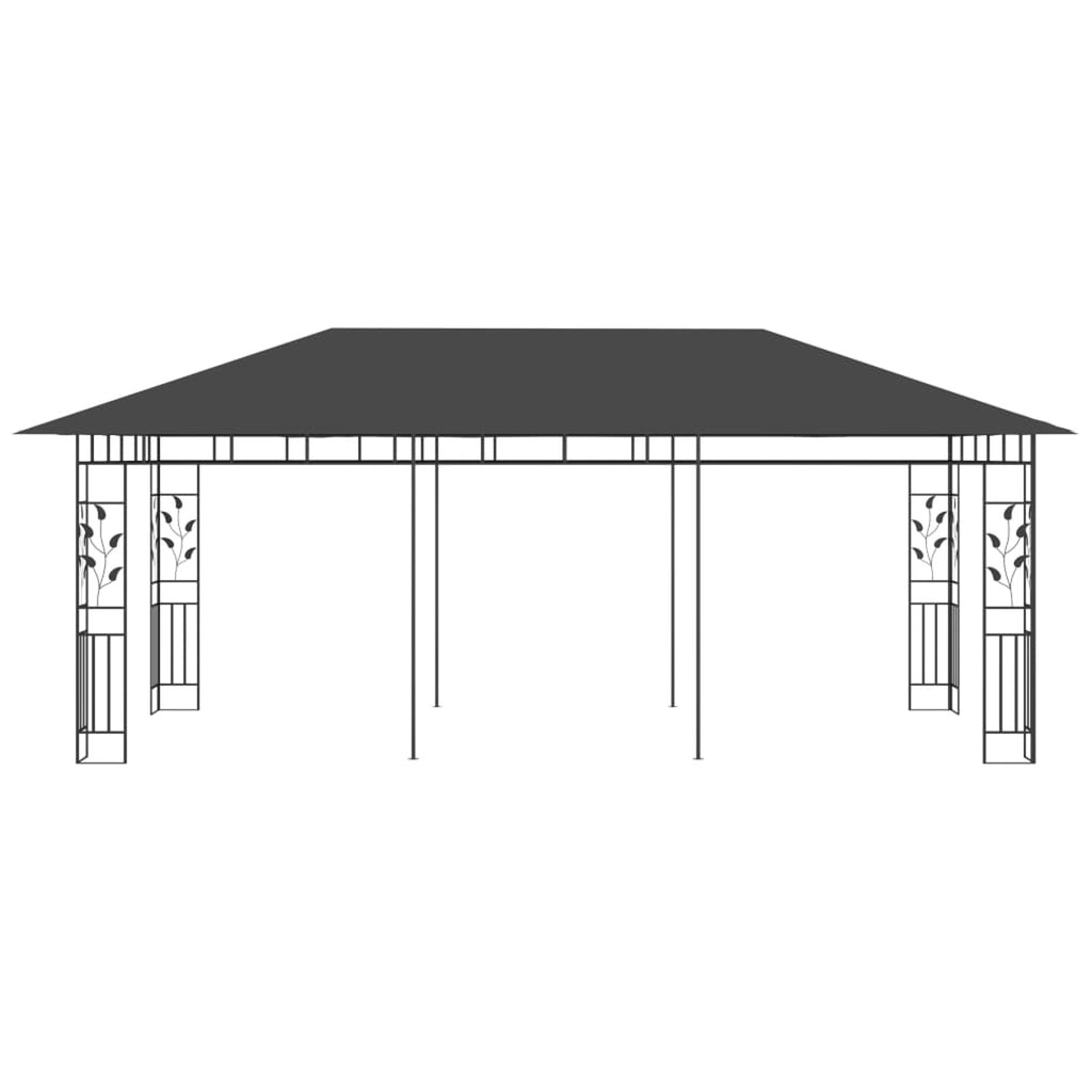 Anthracite Gazebo with Mosquito Net R723