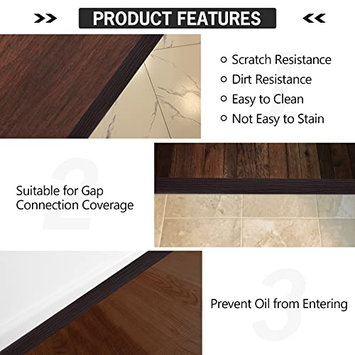 16.4Ft Self Adhesive Vinyl Floor Transition Strip Light Brown O318751