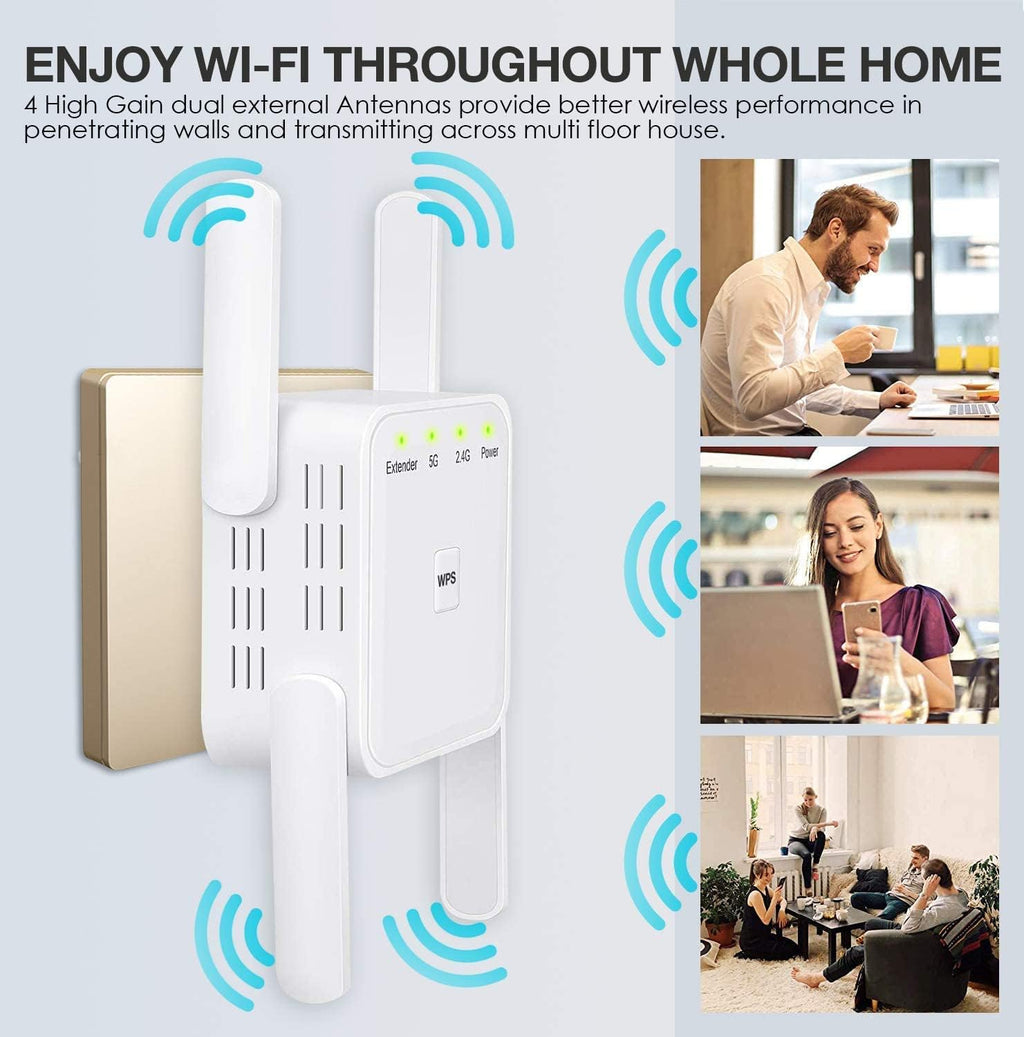 WiFi Extender 1200Mbps Pack of 2 with Ethernet Port G414518