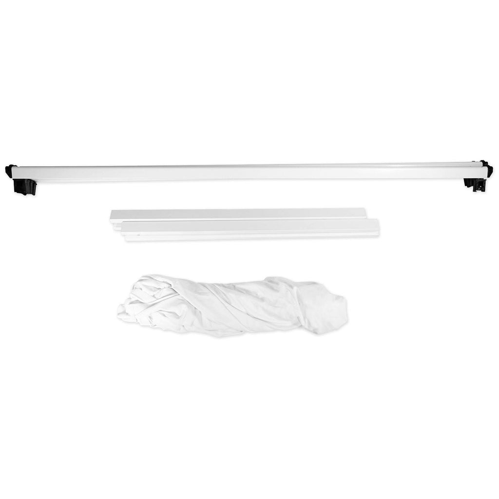 White DJ Facade Extension with 2 Extra Foldable Panels Q508