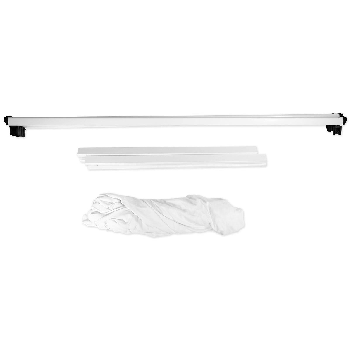White DJ Facade Extension with 2 Extra Foldable Panels Q508