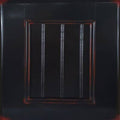 Cube Bookcase 56” H x 36” W x 10” D 4 Shelves European Burnt Black A6396