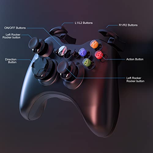 Black Wireless Controller for Xbox 360 P801589