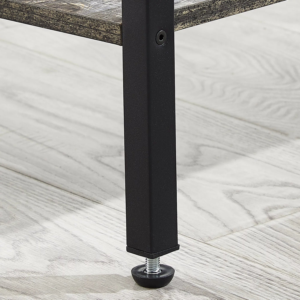 Oak Gray 2 Drawer Nightstand with Charging Station Q51163