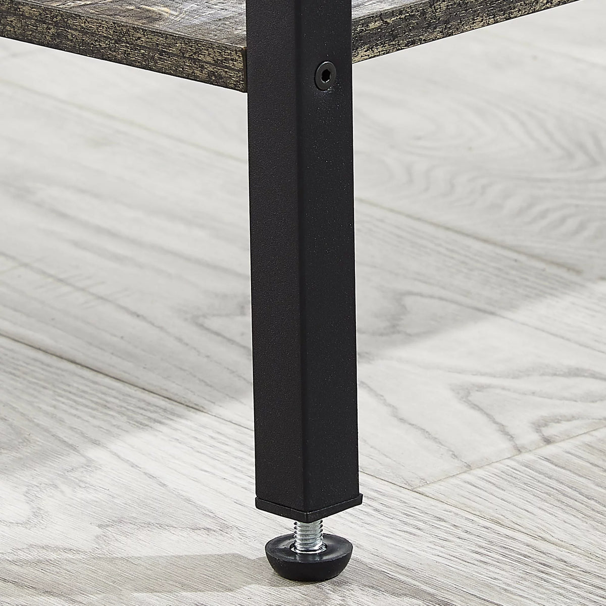 Oak Gray 2 Drawer Nightstand with Charging Station Q51163