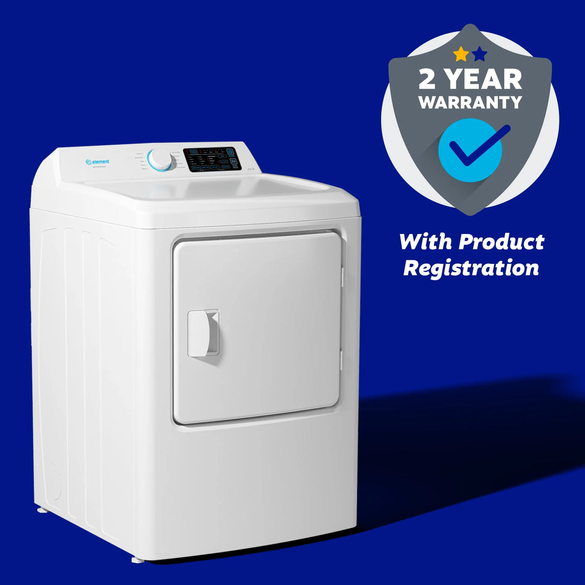 6.7 cu. ft. Front Load Electric Dryer in White M53833