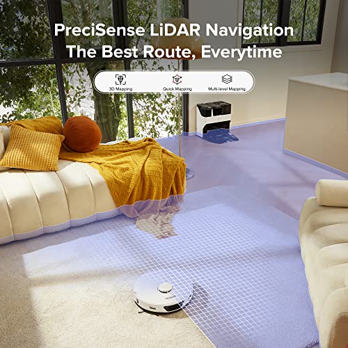 Robot Vacuum and Mop Combo, Self Drying, Self Washing D925638