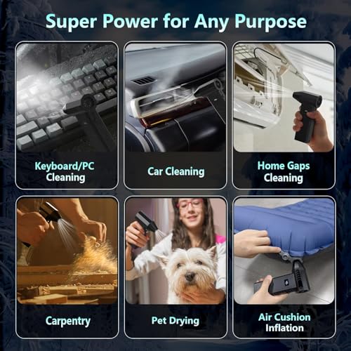 10000mAh 180000RPM Cordless Rechargeable Compressed Air Duster S54659