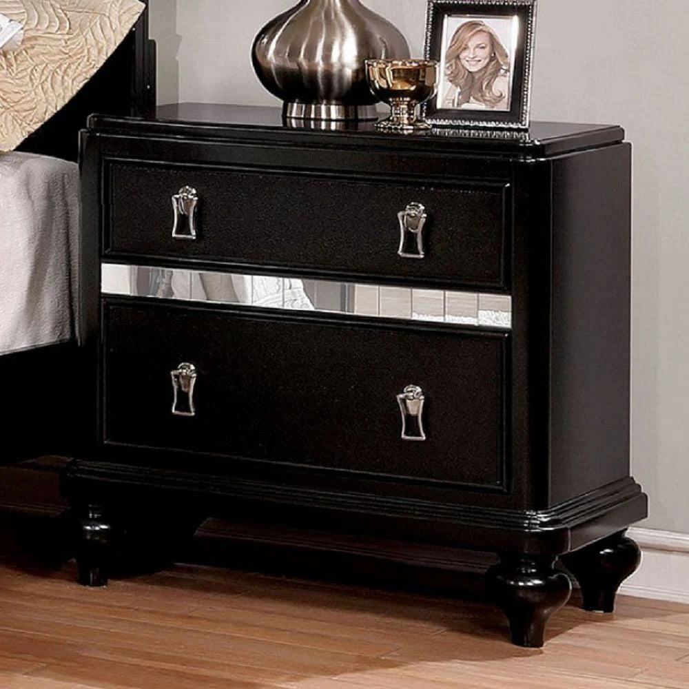Black Nightstand D16105