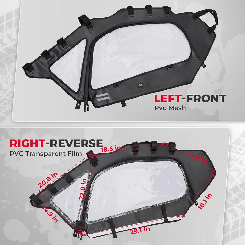 Soft Upper Door Set Kit for UTV Soft Cab Doors B7001