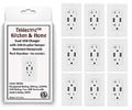 White Dual USB Receptacle Outlet with Wall Plate T6554