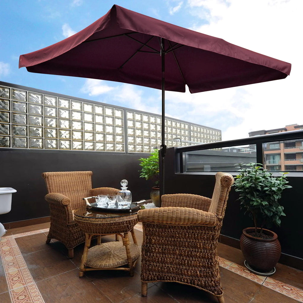10 Ft 3 Tier Patio Umbrella with Crank Handle R406913