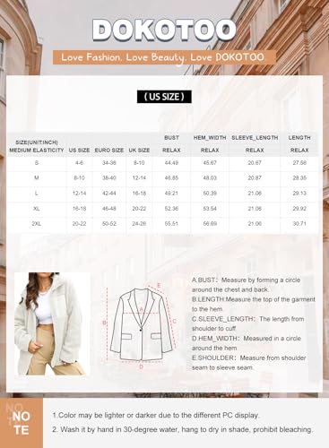 Womens Fleece Jackets Long Sleeve Warm Teddy Coats with Pockets S6821