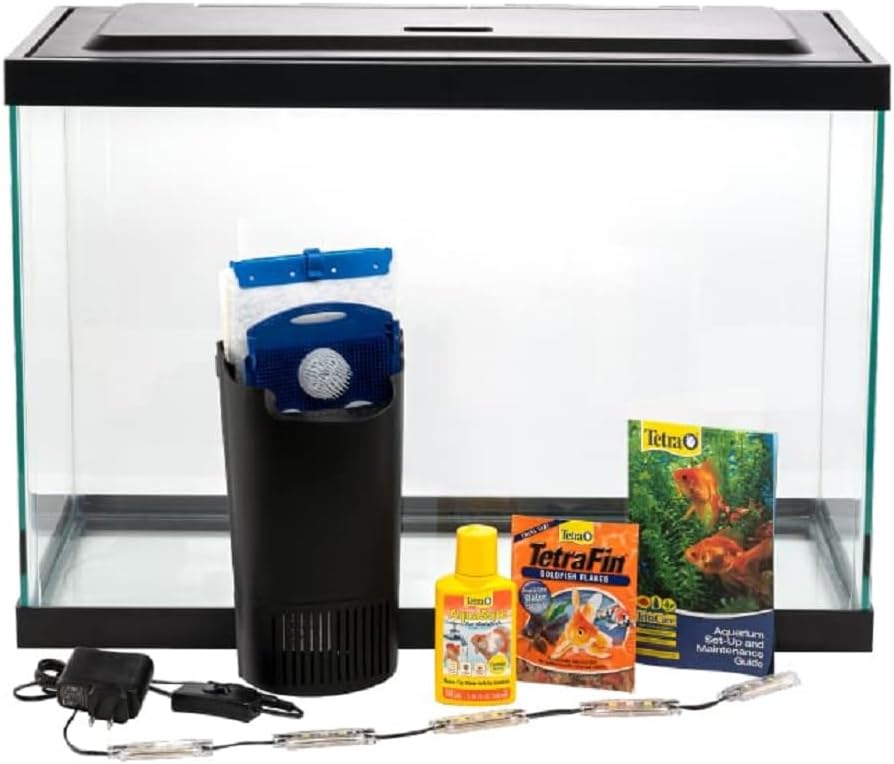20 Gallon Aquarium Kit with LED Lighting and Filter U875635
