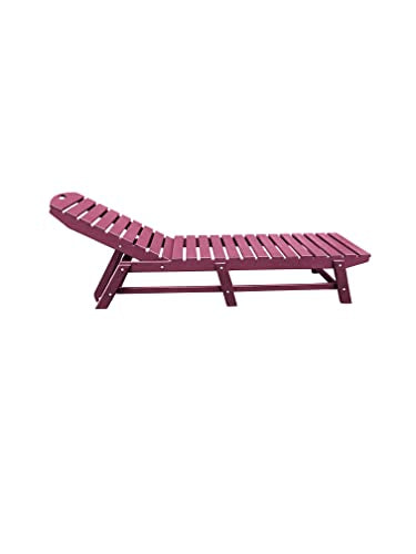 Teal Folding HDPE Recycled Poly Pool Chaise Lounge Q506