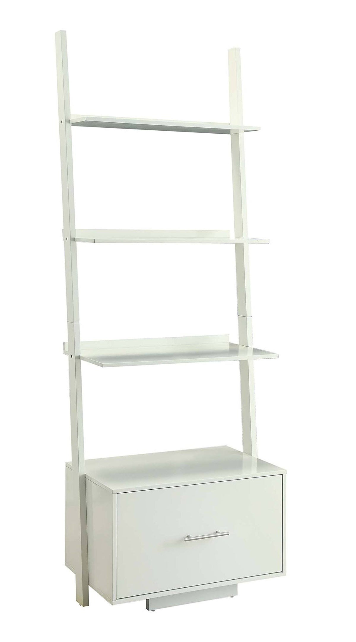 Ladder Bookcase with File Drawer K40751