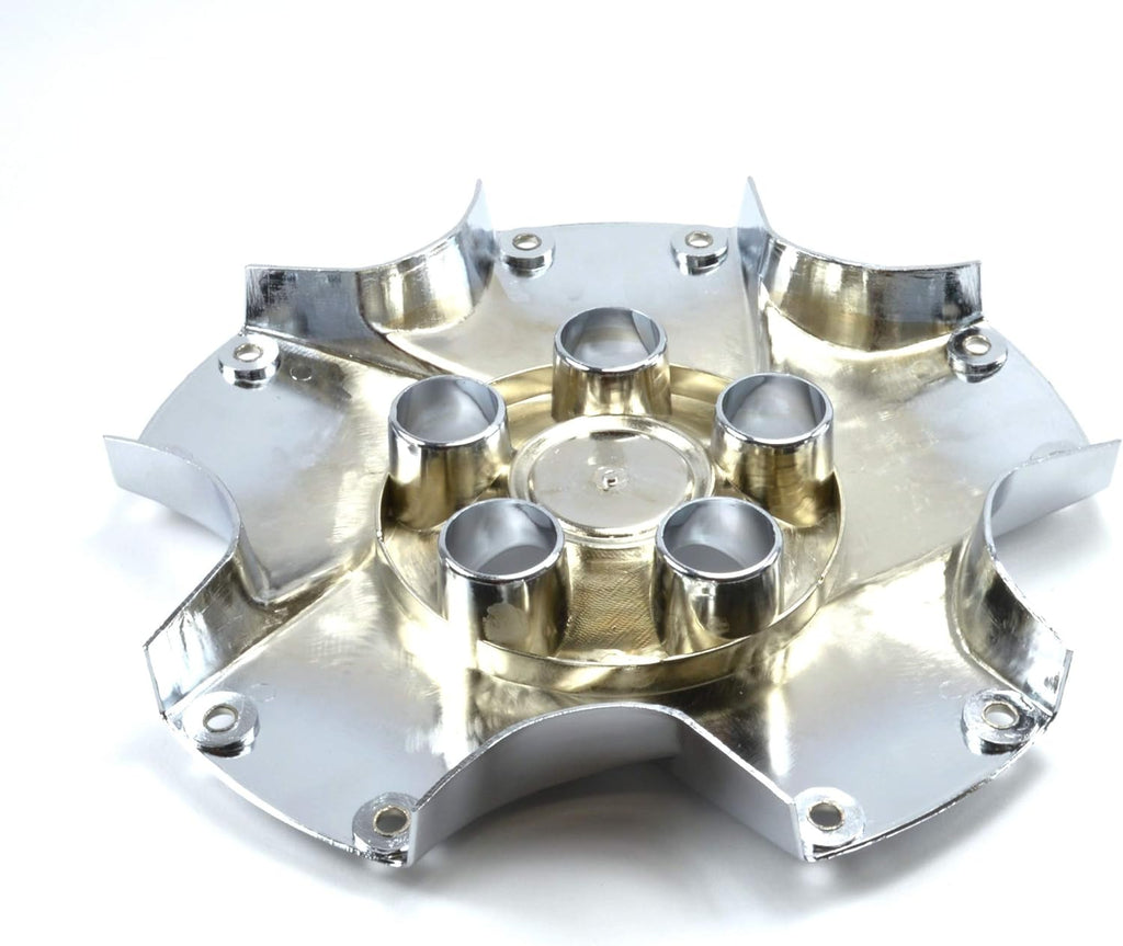 Set of 4 18 inch 5 Spoke Chrome Wheel Hub Center Caps D5616