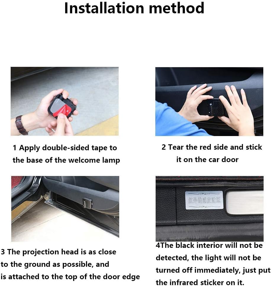 Wireless Projector Car Door Step Led Lights C57106