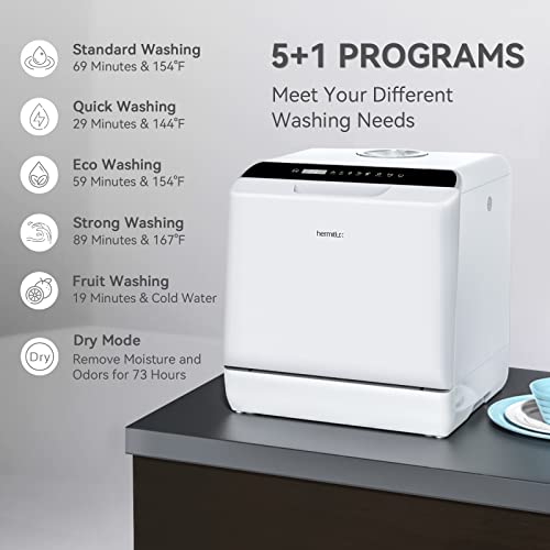 Portable Countertop Dishwasher with 5-Liter Built-in Water Tank A46760