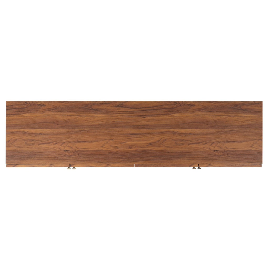 4 Door 2 Shelf Media Stand White Q13015