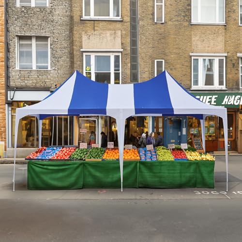 White 26x19ft Heavy Duty Canopy Tent with 8 Removable Sidewalls L712