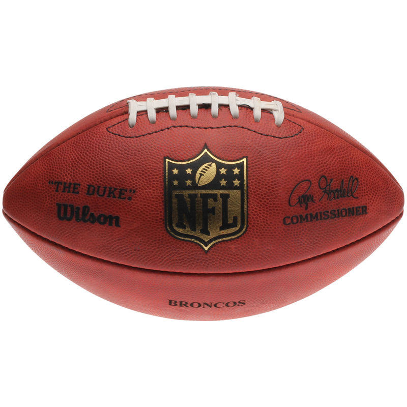 Wilson Denver Broncos The Duke Official Size Replica Game Football N824968