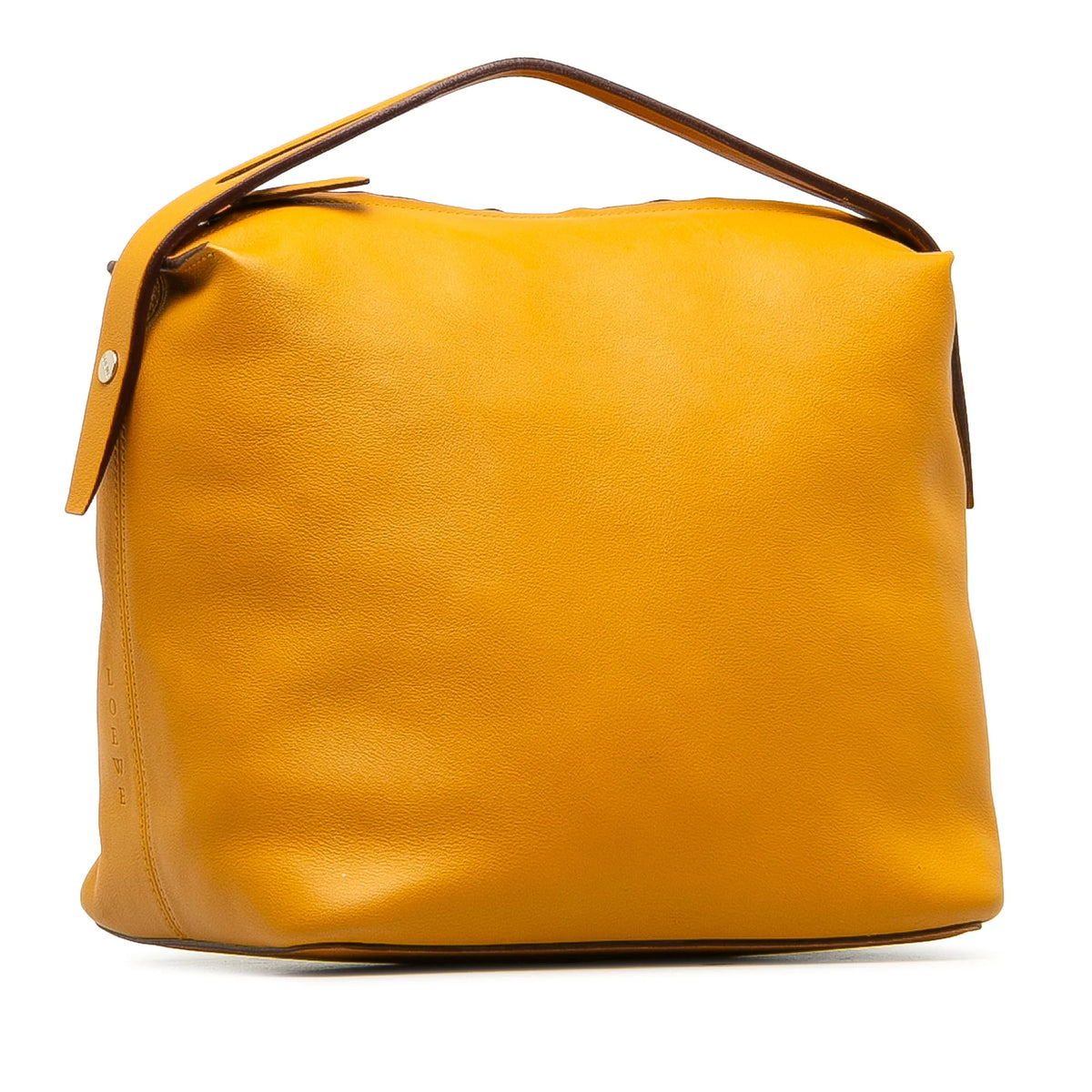 Yellow Calf Leather Top Handle Bag R381401