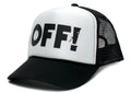 Black/White Truckers Cap Hat K3593