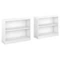 2 Shelf Bookcase in Pure White (Set of 2) L7986