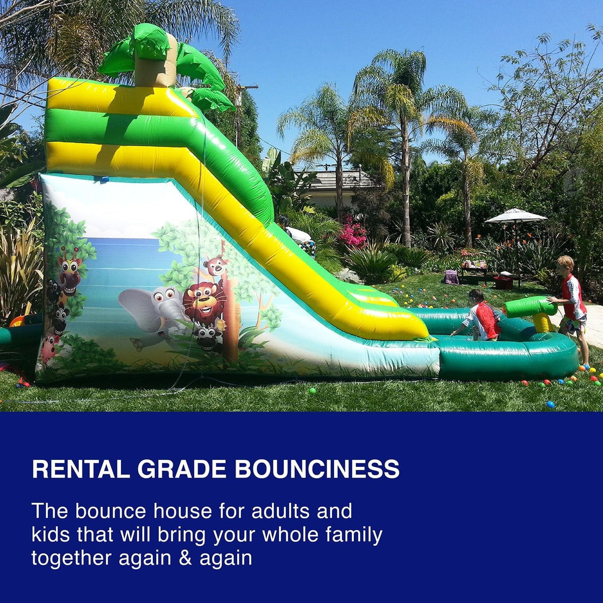 Inflatable Water Slide with Splash Pool J823111