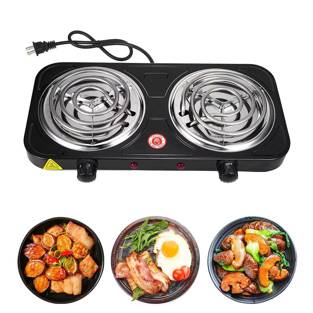 Double-burner Electric Hot Plate Y6772