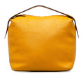 Yellow Calf Leather Top Handle Bag R381401