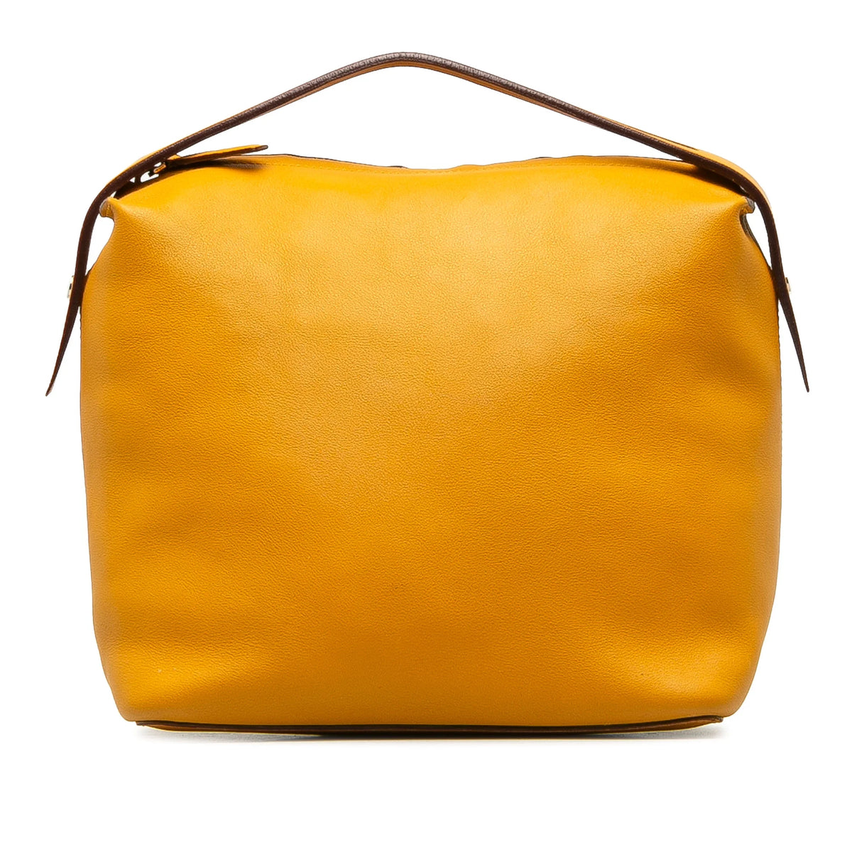 Yellow Calf Leather Top Handle Bag R381401
