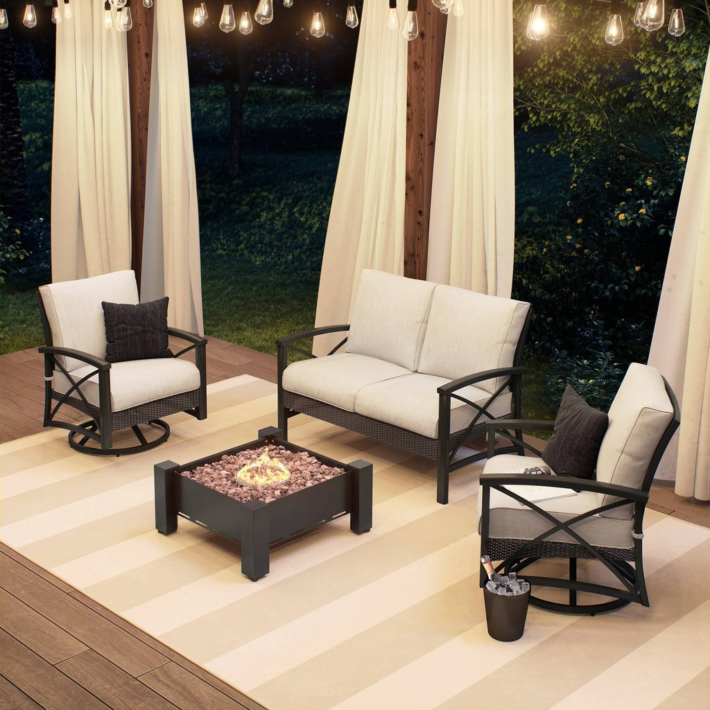 Dark Charcoal Round Fire Pit Y54808