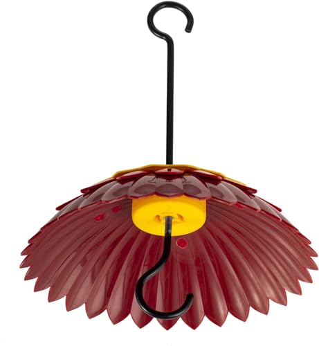 Red Hanging 8 inch Bird Feeder Dome Cover H592