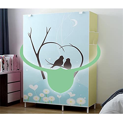 170 * 105 * 45cm Metal Bracket Fabric Wardrobe F74480