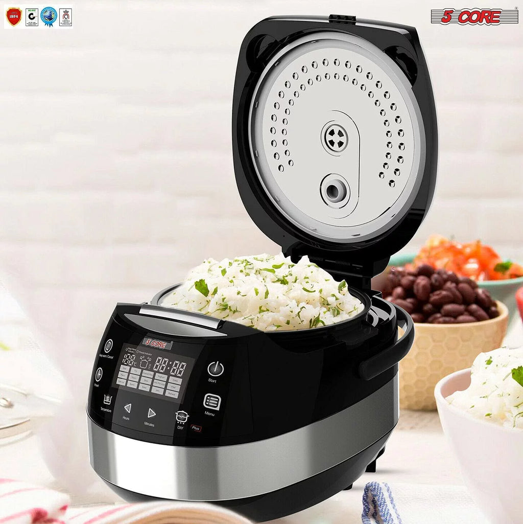 5.3Qt Digital Programmable 15-in-1 Electric Rice Cooker 11 Cups C9428