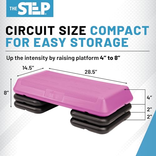 Exercise Step Platform with 2 Risers T605