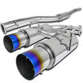 Dual Catback Exhaust System Titanium Tip V330