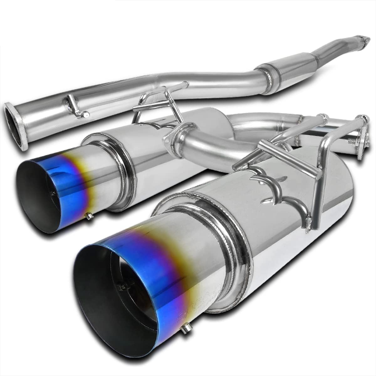 Dual Catback Exhaust System Titanium Tip V330