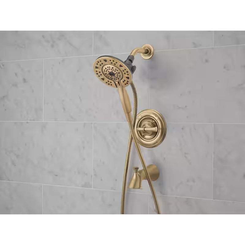 Single-Handle 4-Spray Tub and Shower Faucet in Champagne Bronze R50550
