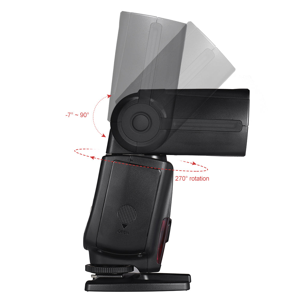 Wireless TTL Slave Flash Speedlite GN58 for Canon DSLR Camera U16482