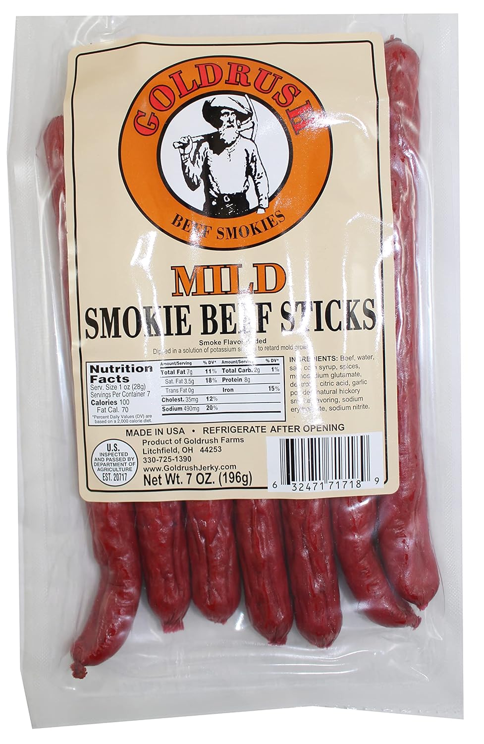 7oz Beef Sticks E3283