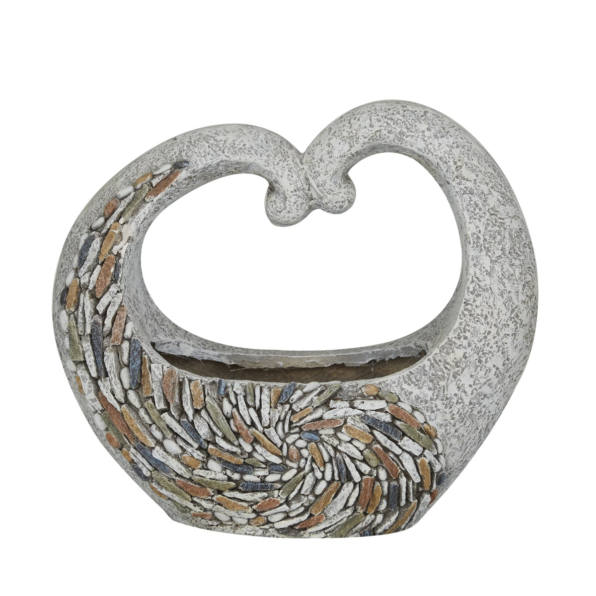 Gray Fiberglass Planter F631