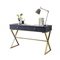 Blue and Gold Writing Desk M8352