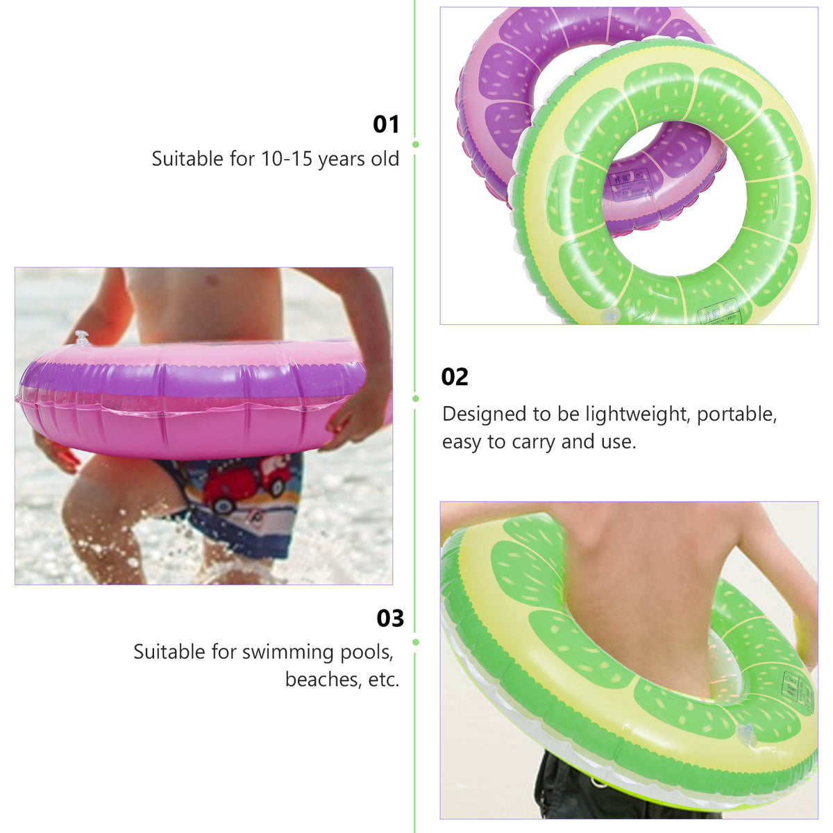 2pcs Inflatable Swimming Ring M79291
