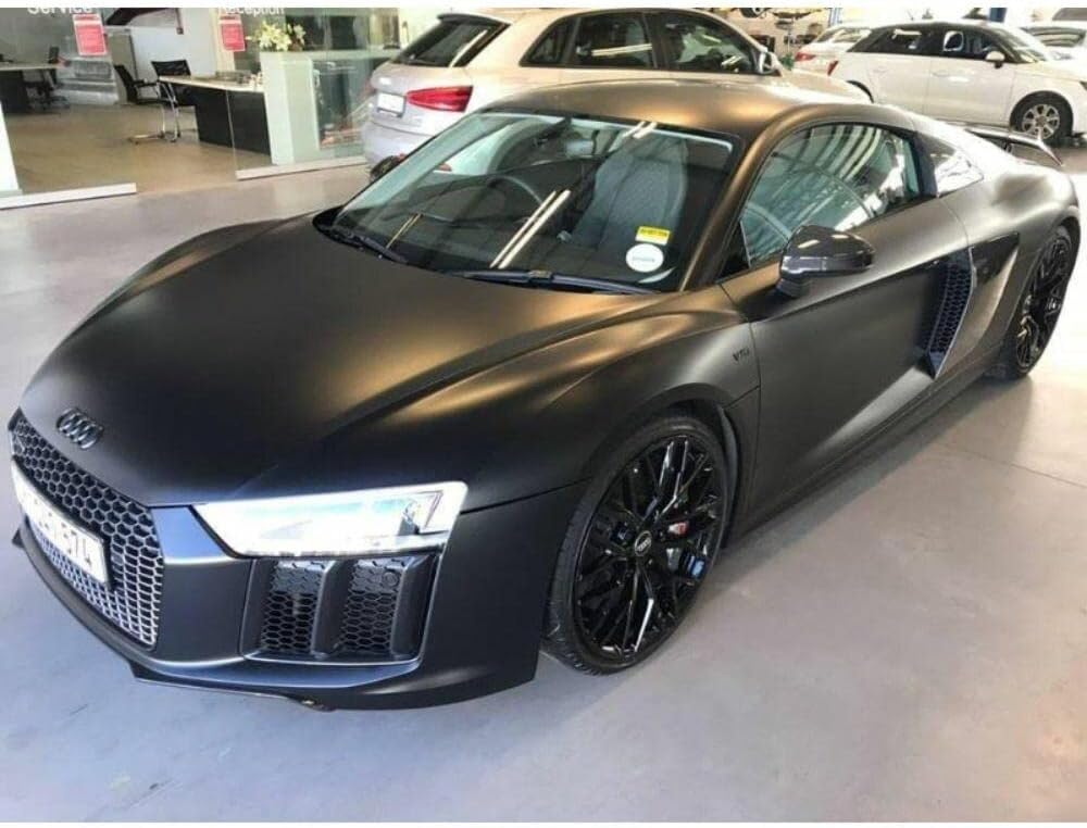 Satin Black 5ft x 6ft Car Wrap Vinyl Film Pack of 2 C485