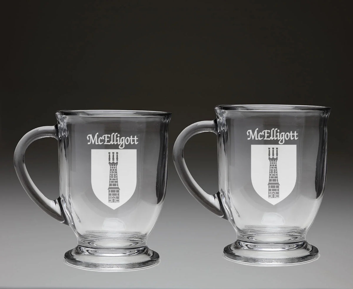 Glass Coffee Mugs Set of 2 J818154