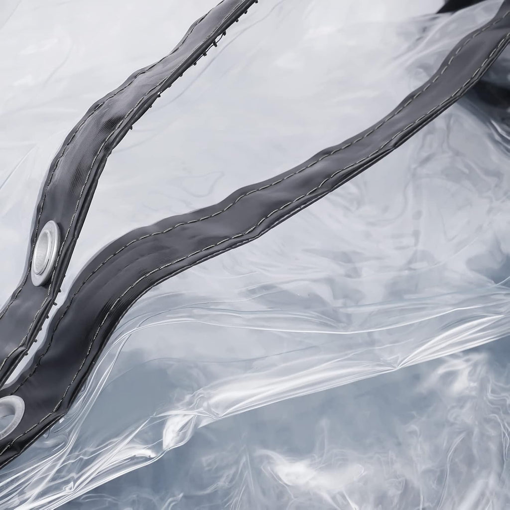 8×20FT Clear PVC Waterproof Tarp Curtain W37459